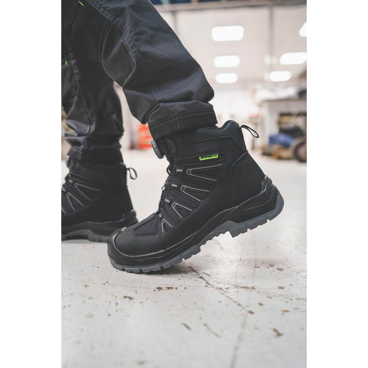 Apache Safety Boots Mens Wide Fit Black Waterproof Shoes Composite Toe Size 15 - Image 6