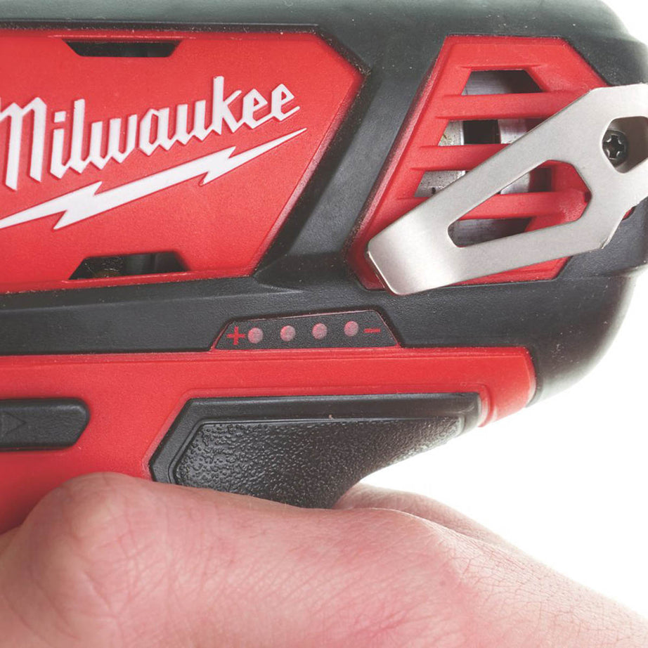 Milwaukee Impact Wrench Driver Cordless M12 BIW12-202C 2 x 2.0Ah Li-Ion Compact - Image 4
