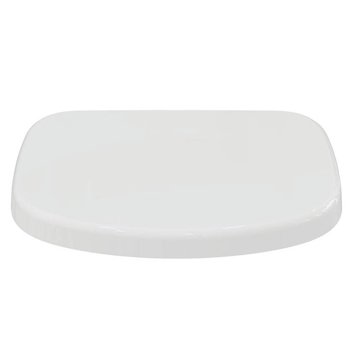 Toilet Seat With Cover Soft-Close Duraplast White Top Fix Modern Durable - Image 2