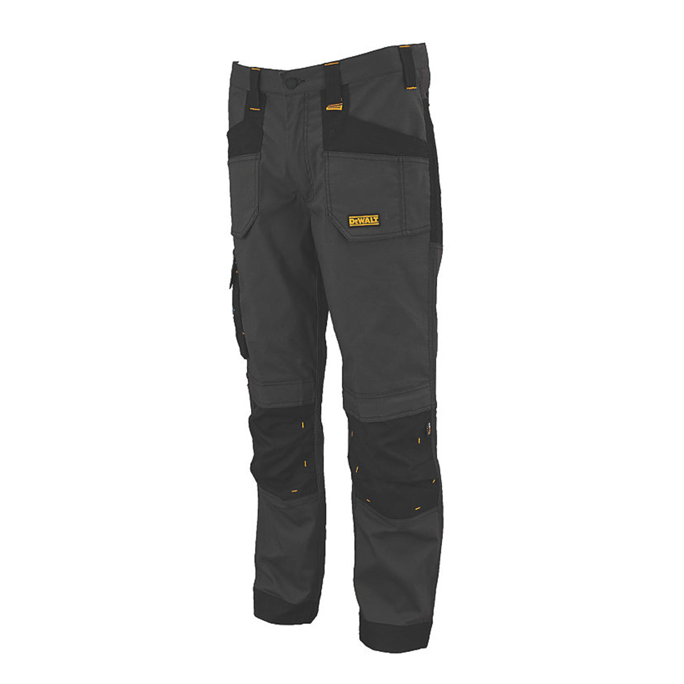 DeWalt Work Trousers Mens Slim Fit Black Grey Breathable Multi Pockets 42"W 31"L - Image 5