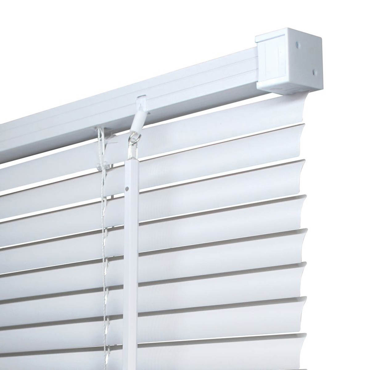 Renaissance Venetian  Blind PVC White 180cm x 150cm Drop Adjustable Slats - Image 1