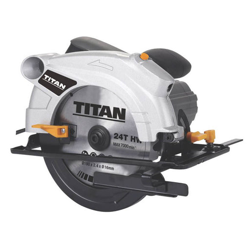 Titan Circular Saw Electric TTB911CSW 1500W 240V 24 Teeth TCT Blade Plug 5000Rpm - Image 1