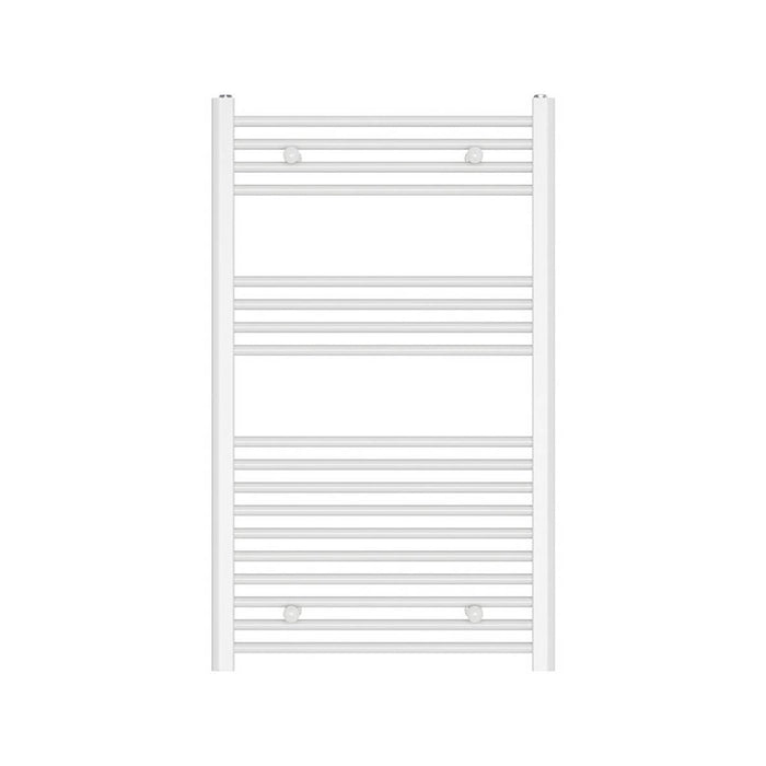 Bathroom Towel Radiator Warmer Heater Flat 100 x 60cmm Gloss White 1760BTU - Image 2