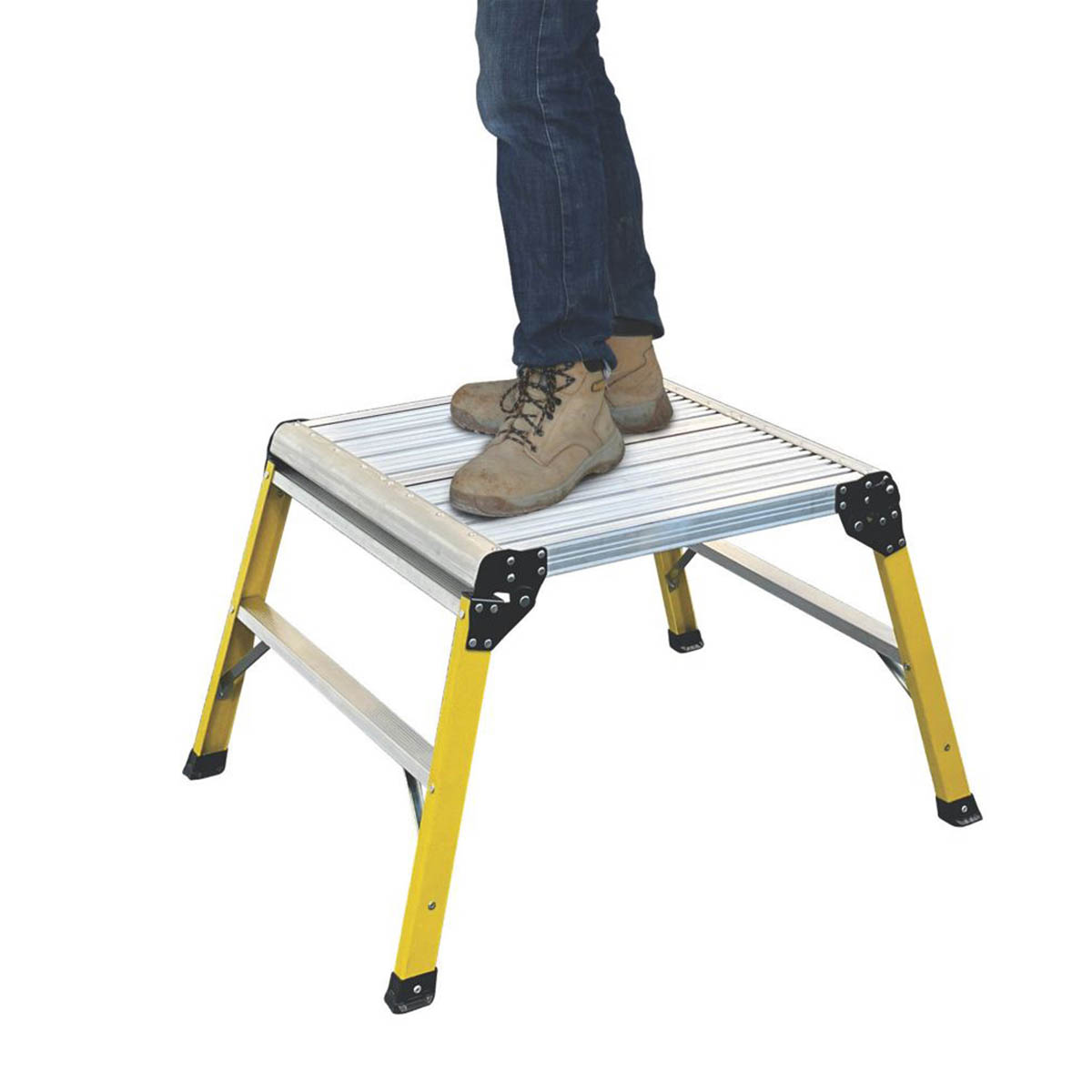 Werner Folding Work Platform Fibreglass Anti-Slip Heavy Duty 500mm x 0.6m - Image 5