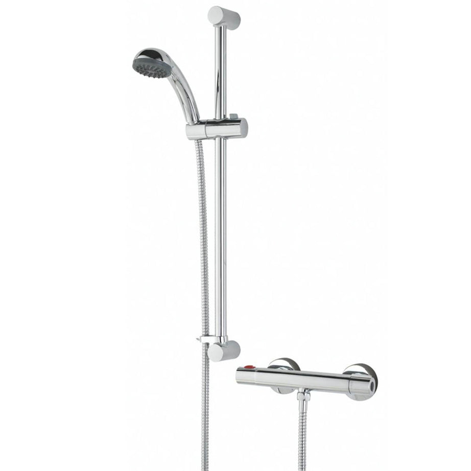 Bristan Thermostatic Mixer Shower Single Spray Pattern Chrome Round Contemporary - Image 1