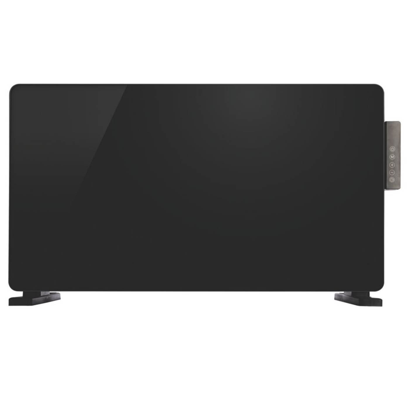 TCP Convector Panel Heater Electric Glass Black Portable Wall Mounted 2000W - Image 1