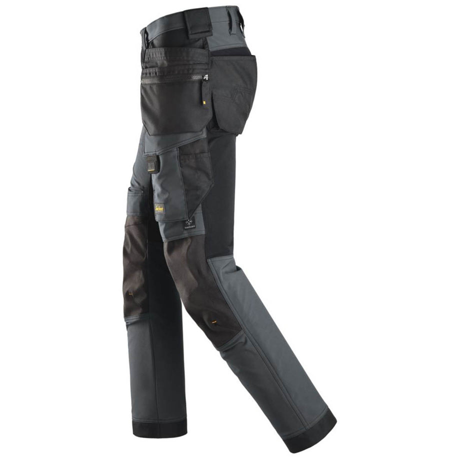 Snickers Works Trousers Mens Slim Fit Grey Stretch Multi Pocket 31"W 32"L - Image 4