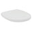 WC Toilet Seat and Cover Duraplast White Standard Close Top Fix Round - Image 1