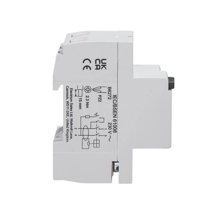 Wylex RCD Type A GB6:SFWRDS63/2 Single Phase Double Pole 63A 30mA Plug In - Image 5