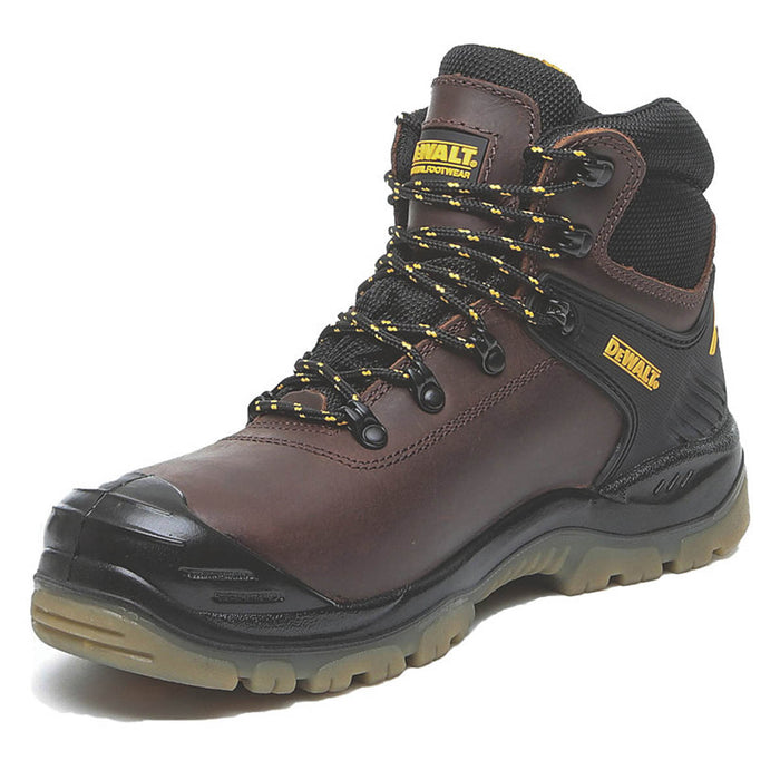 Dewalt Safety Boots Mens Wide Fit Brown Leather Waterproof Steel Toe Size 11 - Image 5