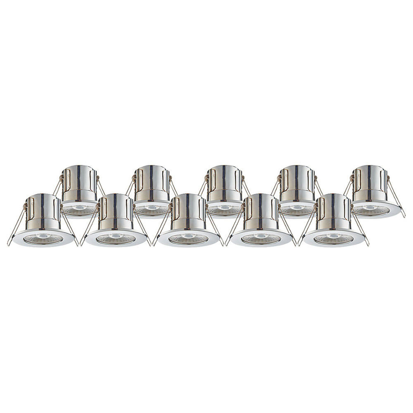 LAP LED Downlight Ceiling Light Fixed Cool White Dimmable Chrome 5.8W 10 Pack - Image 6