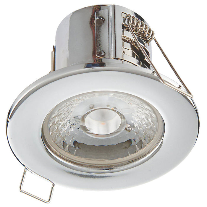 LAP LED Downlight Ceiling Light Fixed Cool White Dimmable Chrome 5.8W 10 Pack - Image 5