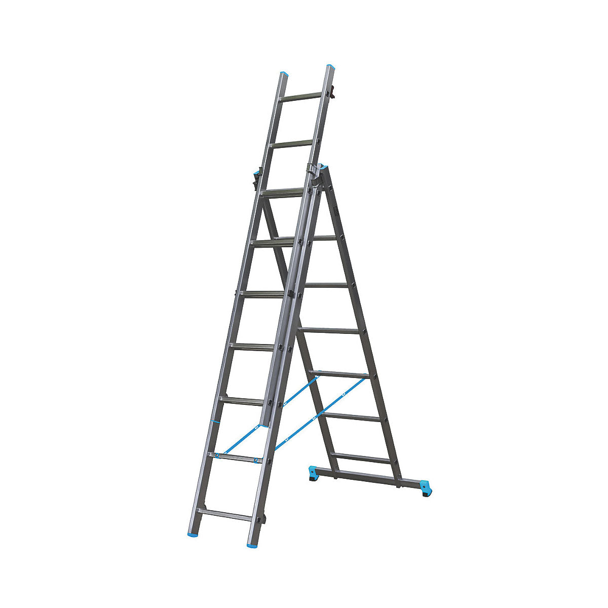 Mac Allister Combination Ladder 3In1 Aluminium 4m Foldable Step Ladder - Image 2