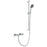 Swirl Thermostat Mixer Shower Slim Single Outlet Chrome Detachable Face Plate - Image 2