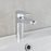 Swirl Basin Mono Mixer Tap Clicker Waste Brass Round Modern Bathroom 5bar - Image 2