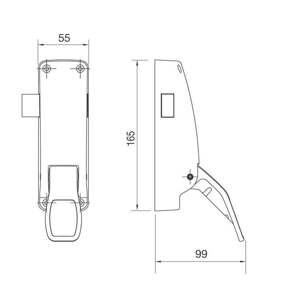 Briton Emergency Exit Latch 1438.SE LH/RH Push Pad Fire Rated Indoor Outdoor - Image 2