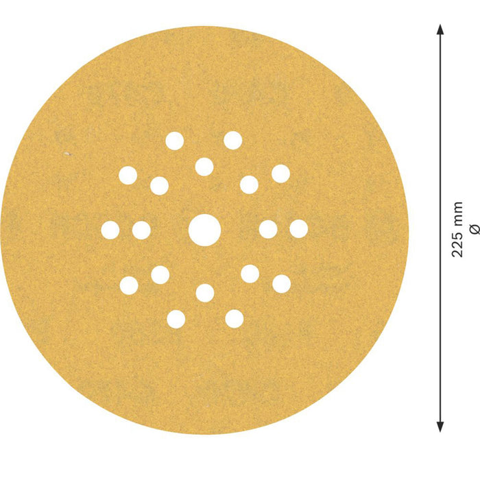 Bosch Expert Sanding Discs Fine 18-Hole Punched 225mm C470 180 Grit 25 Pack - Image 3