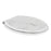 Toilet Seat Soft-Close Moulded Wood Marble Adjustable Oval Bottom Fix Durable - Image 3