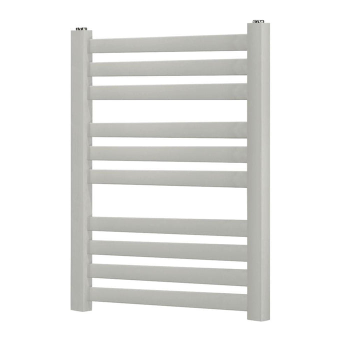 Bathroom Radiator Towel Rail Ladder Warmer Straight Flat Tubular Heated Silver - Image 1