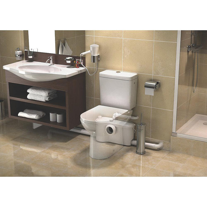 Saniflo Sanibest Pro Macerator Waste Pump Sanitary WC Basin Shower White - Image 2