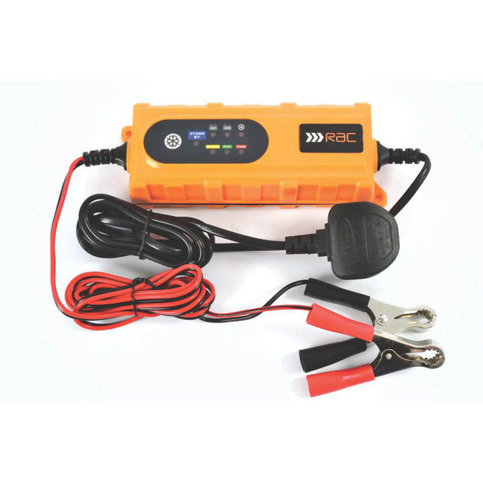 RAC Car Smart Battery Charger RAC-HP239 Intelligent 0.8-4A LED Indicator 6 / 12V - Image 1