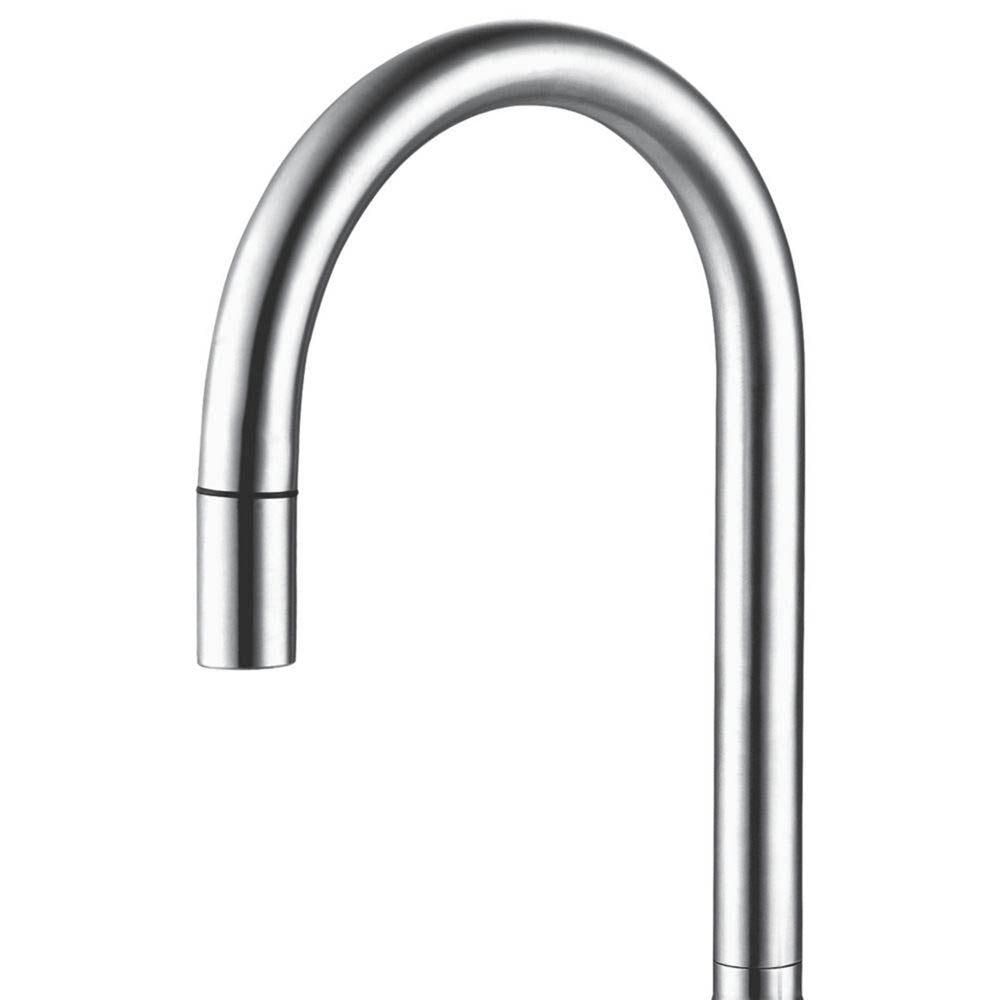 Kitchen Mixer Tap Single Lever Pull-Out Spout Stainless Steel Modern Design 5bar - Image 2