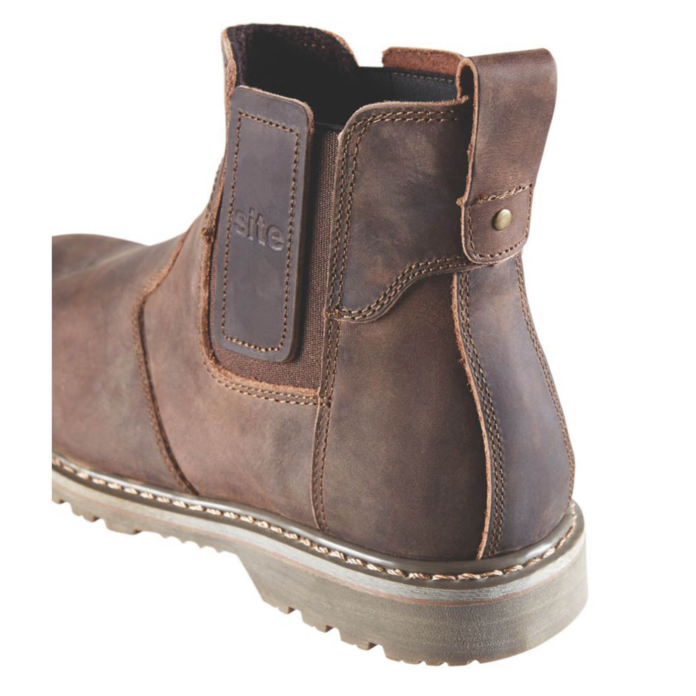 Site Safety Dealer Boots Mens Wide Fit Brown Work Shoes Steel Toe Size 15 - Image 5