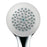 Shower Handset Round Head Single-Spray Chrome Plastic Contemporary Bathroom - Image 2