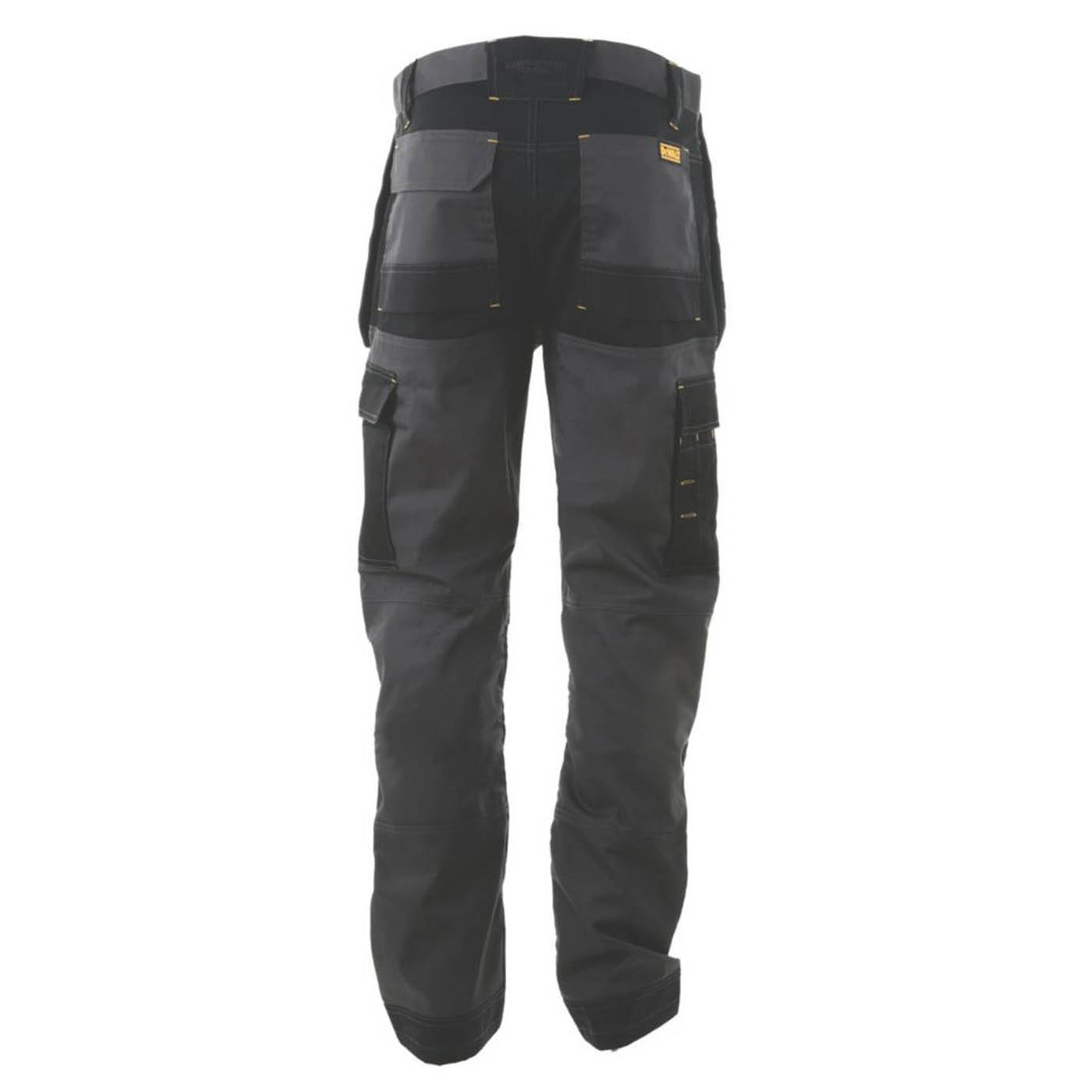 DeWalt Work Trousers Barstow Mens Slim Fit Grey Black Multi Pockets 30"W 33"L - Image 3