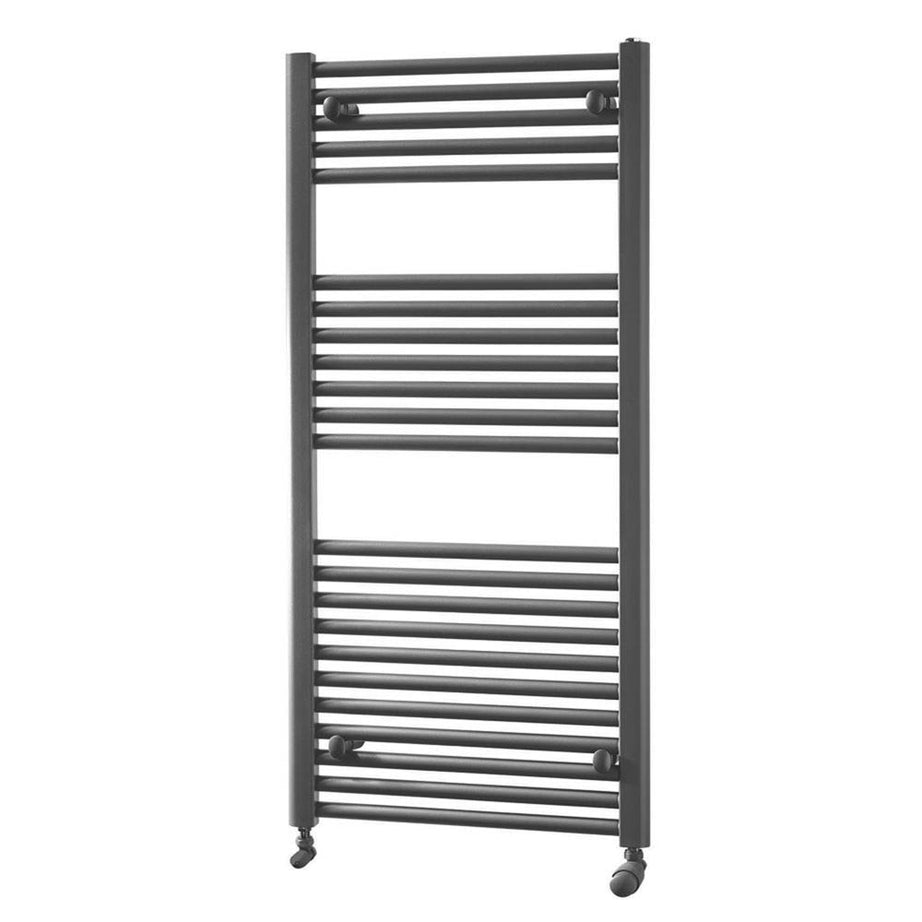 Towel Radiator Rail Matt Anthracite Vertical Warmer Ladder (H)120 x (W)60cm 600W - Image 1