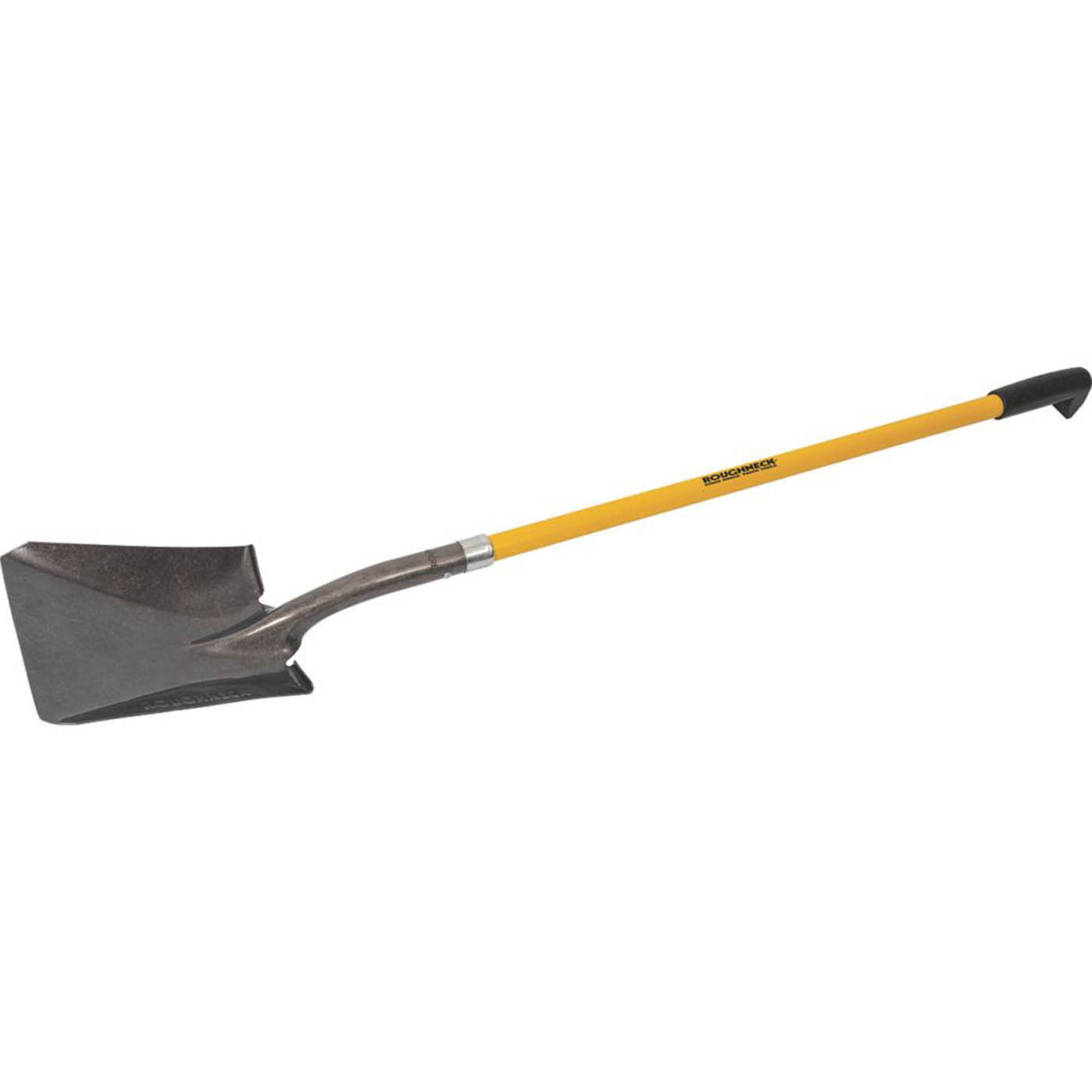 Square Spade Shovel Long Handle Fibreglass Garden Ergonomic Heavy Duty 1460mm - Image 1