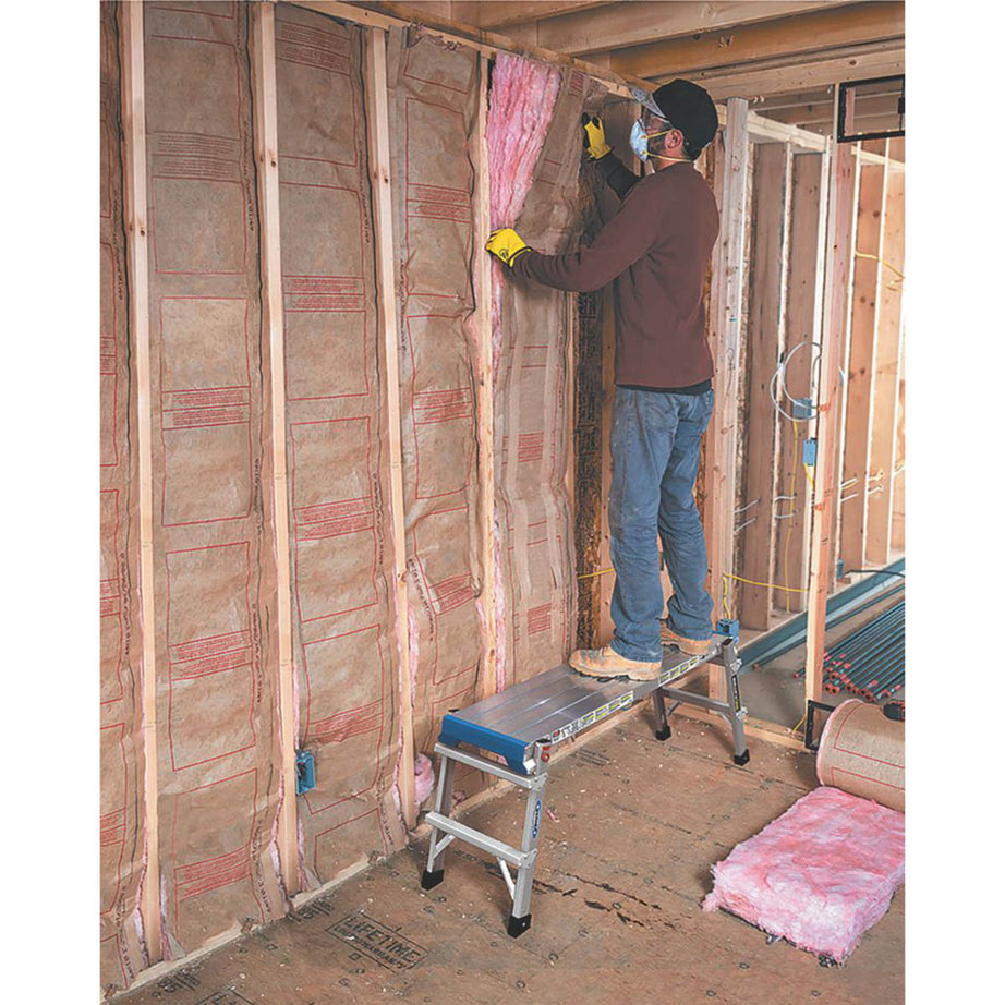 Werner Work Platform Ladder Aluminium Folding Heavy Duty Anti-Slip 500 x 1150mm - Image 2