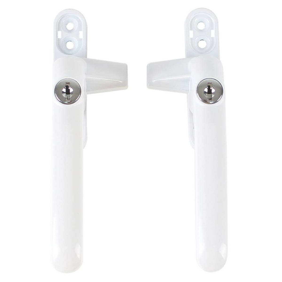 Smith & Locke Window Handles Left Right Handed Matt White Key Lockable 10 Pack - Image 2