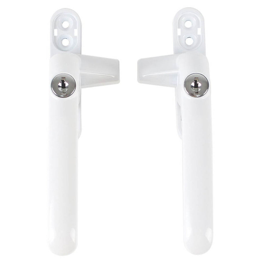 Smith & Locke Window Handles Left Right Handed Matt White Key Lockable 10 Pack - Image 2