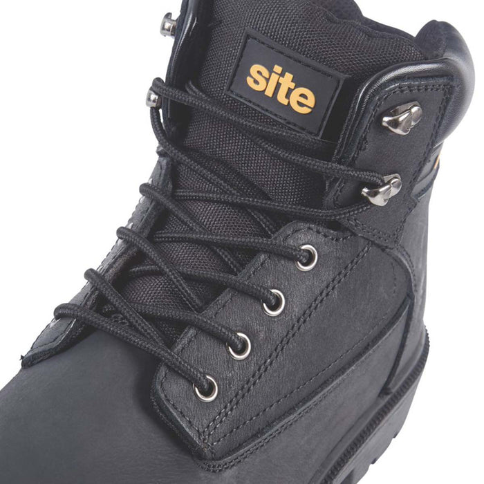 Site Safety Boots Mens Wide Fit Black Water Resistant Steel Toe Cap Size 10 - Image 4