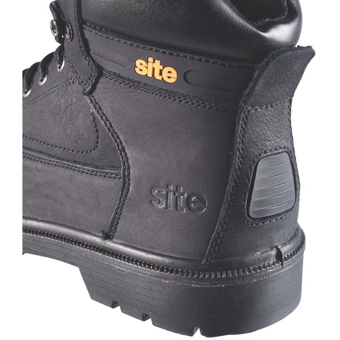 Site Safety Boots Mens Wide Fit Black Water Resistant Steel Toe Cap Size 10 - Image 5