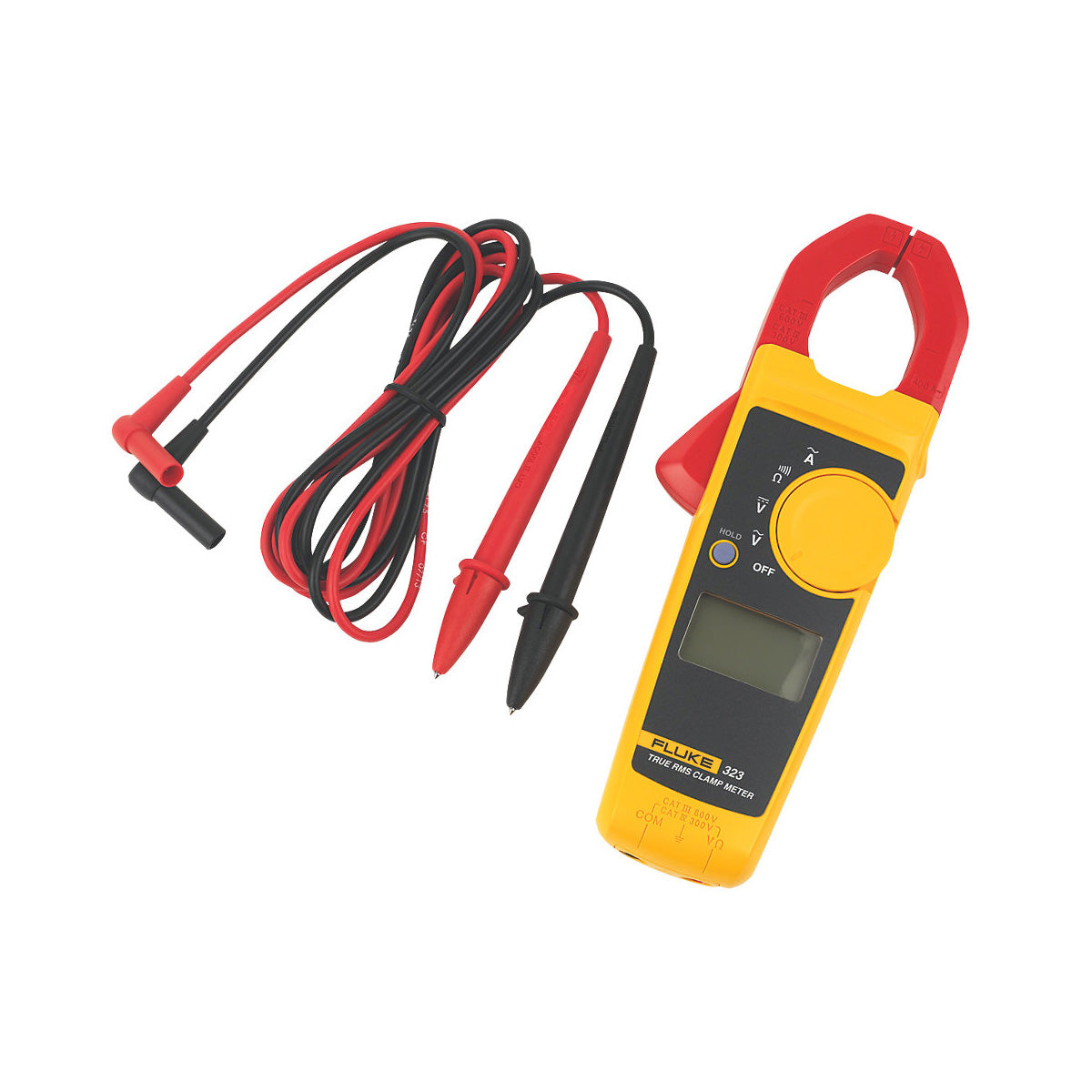 Fluke Clamp Meter 323/S AC/DC Voltage Amp Tester 400A Digital Display Handheld - Image 1