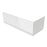 Bath End Panel White Gloss Adjustable Plinth Height Bathroom (H)530 x (L)700 mm - Image 1