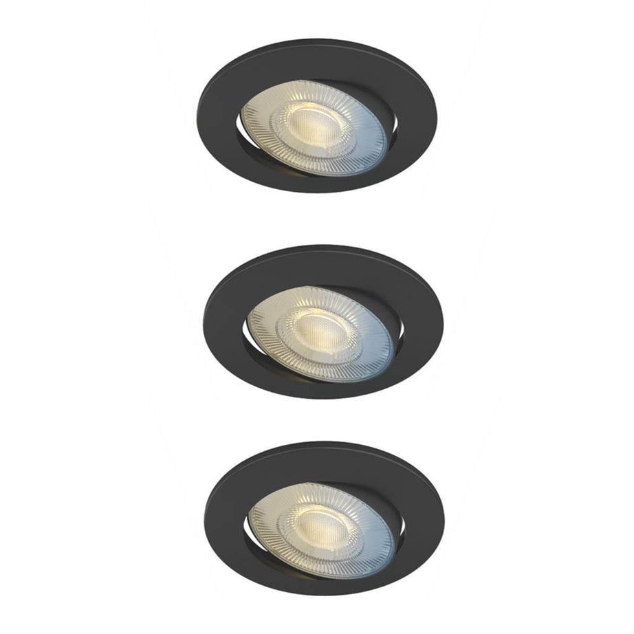 LED Smart Downlight Ceiling Light Variable White Tilting Dimmable 50W Pack Of 3 - Image 1