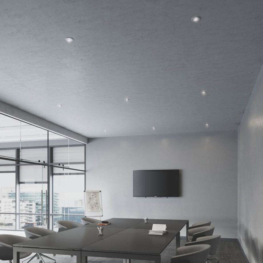 Lexco LED Downlights Fixed Fire Rated Polished Chrome Variable White 8W10 Pack - Image 2