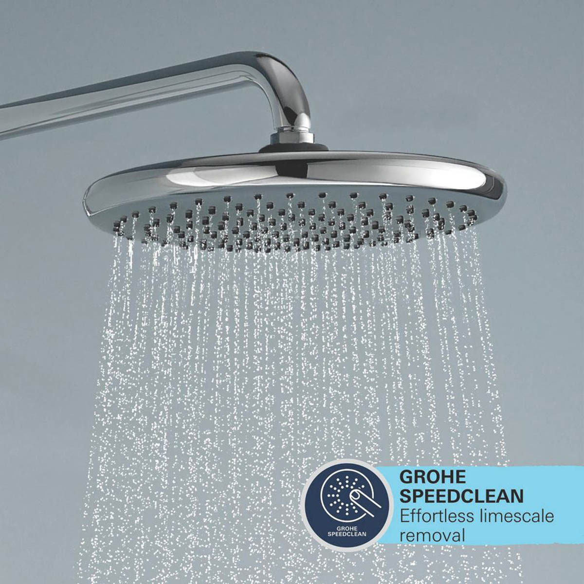 Grohe Thermostatic Shower System Exposed Chrome Single Spray Pattern Twin Head - Image 5