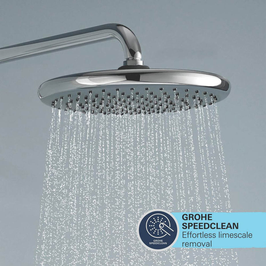 Grohe Thermostatic Shower System Exposed Chrome Single Spray Pattern Twin Head - Image 5