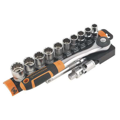 Magnusson Socket Set 13 Pieces ½" Drive 12-Point Corrosion-Resistant Hardened - Image 1