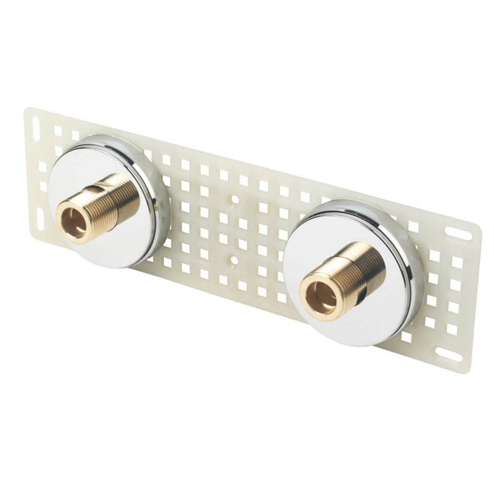 Shower Bar Valve Wall Mount 11 Fixing Kit Chrome Brass Modern Easy Installation - Image 2