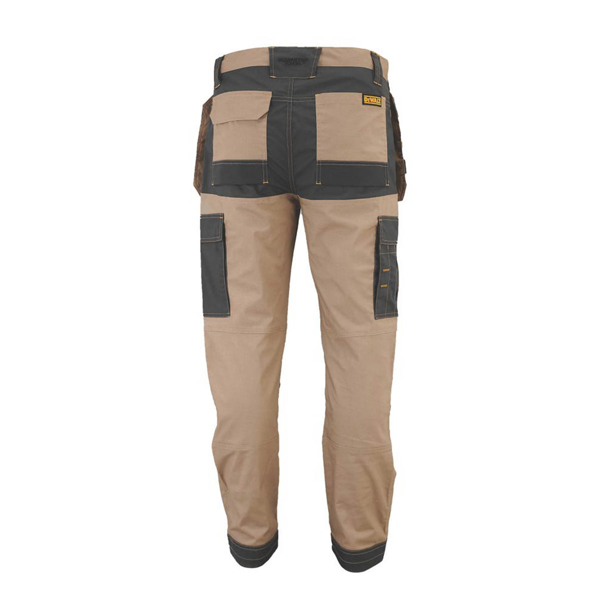 DeWalt Mens Work Trousers Holster Pockets Stone Slim Fit Breathable 42" W 31" L - Image 2