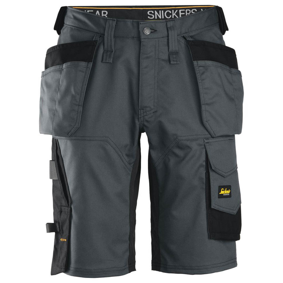 Snickers Work Shorts Mens Loose Fit Grey Black Stretch Multi Pockets Cargo 36W - Image 1
