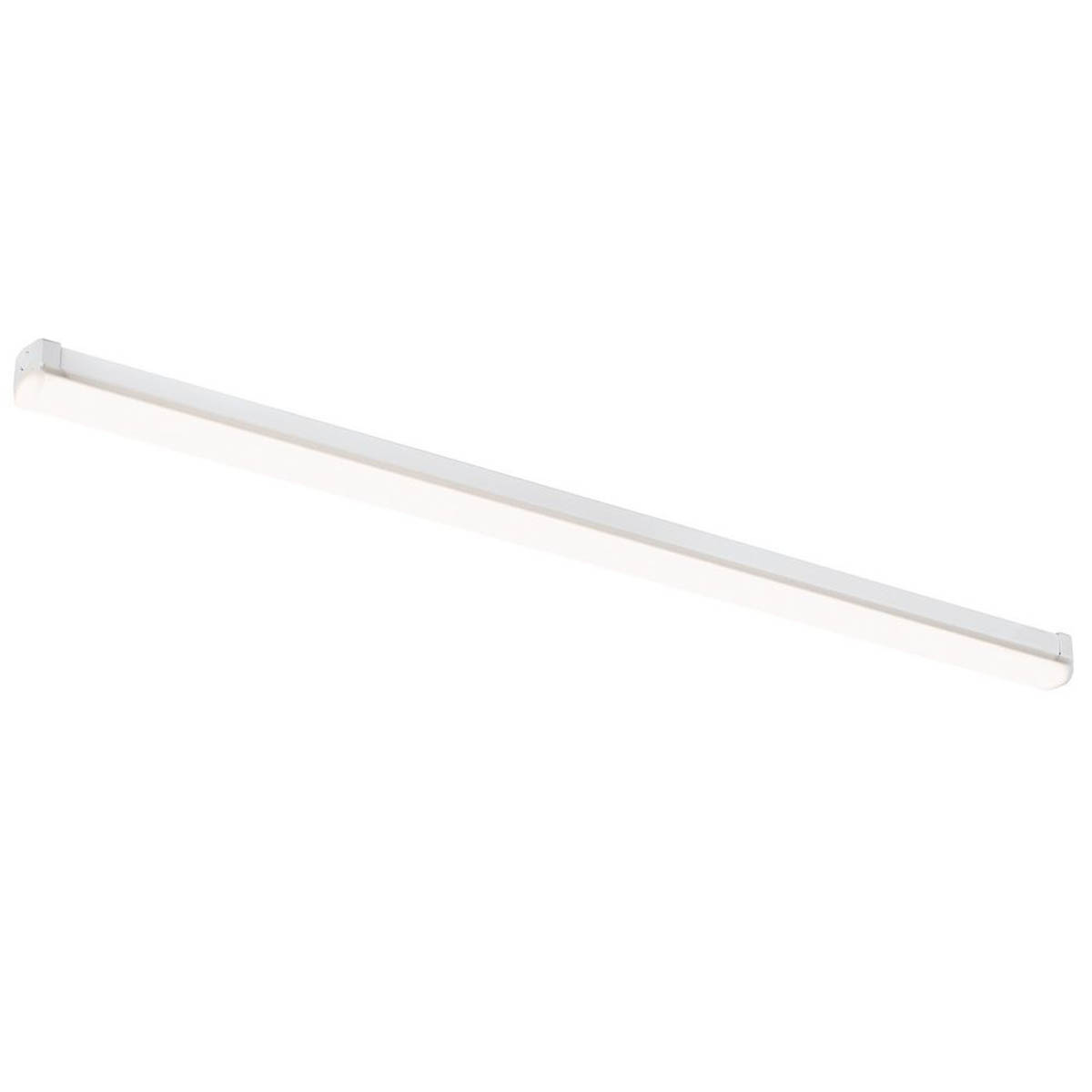 4lite Batten LED Light Single 4ft Variable White Polycarbonate White Slim - Image 1