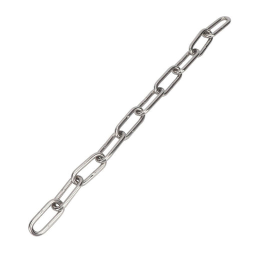 Link Chain Long Medium Duty Stainless Steel Side-Welded Working Load 300kg 5M - Image 1