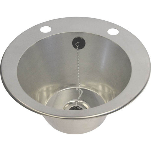 1 Bowl Stainless Steel Inset Washbasin 385 x 160mm - Image 1