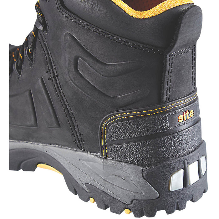 Site Safety Boots Mens Standard Fit Black Leather Waterproof Steel Toe Size 11 - Image 5